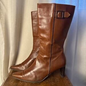 Amalfi By Rangoni Boots‎ For Nordstrom Collection Caramel Leather Size 10 C